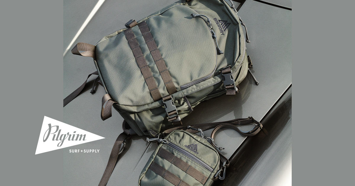 GREGORY × Pilgrim Surf+Supply『RECON PACK』『FRAG POCKET L』 | NEWS | ピルグリム  サーフ+サプライ