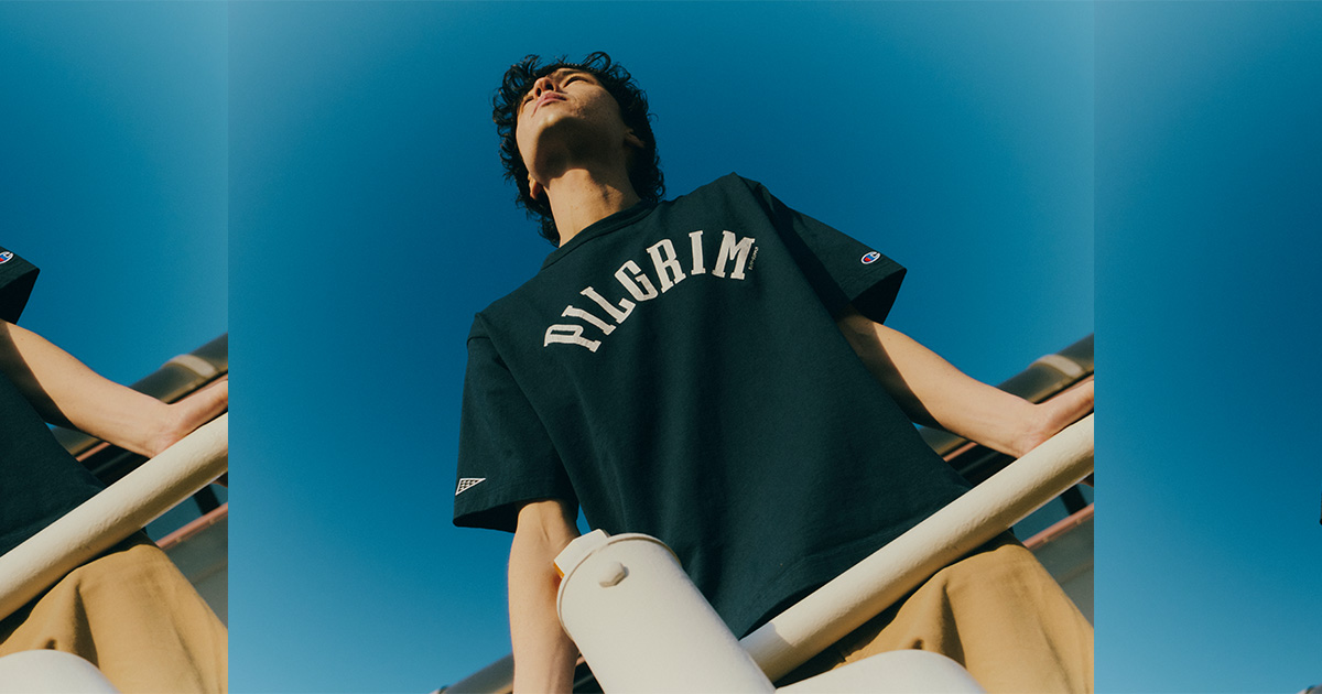 Champion for Pilgrim Surf＋Supply『Crack Print Tee』 | NEWS